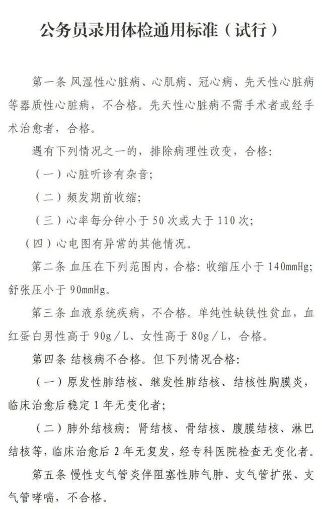 解读公务员录用体检标准（试行）及其重要性，为公务员选拔提供健康保障与公正公平的依据