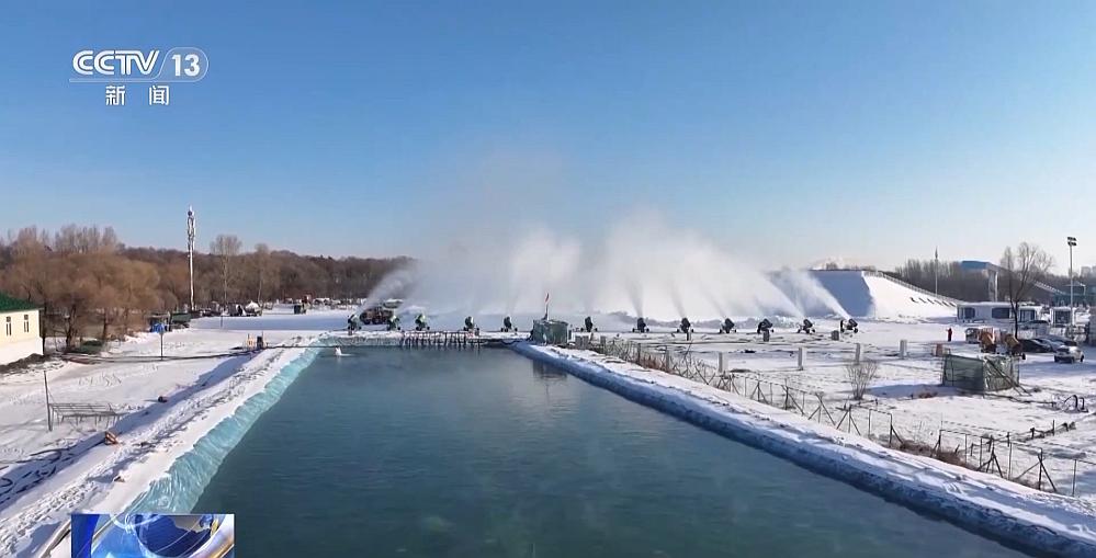 哈尔滨大雪雕，无科技，只有纯净的水