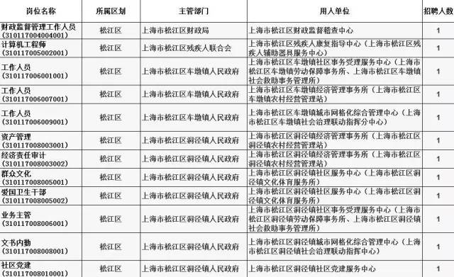 上海松江区事业单位招聘启事，最新职位空缺及申请流程