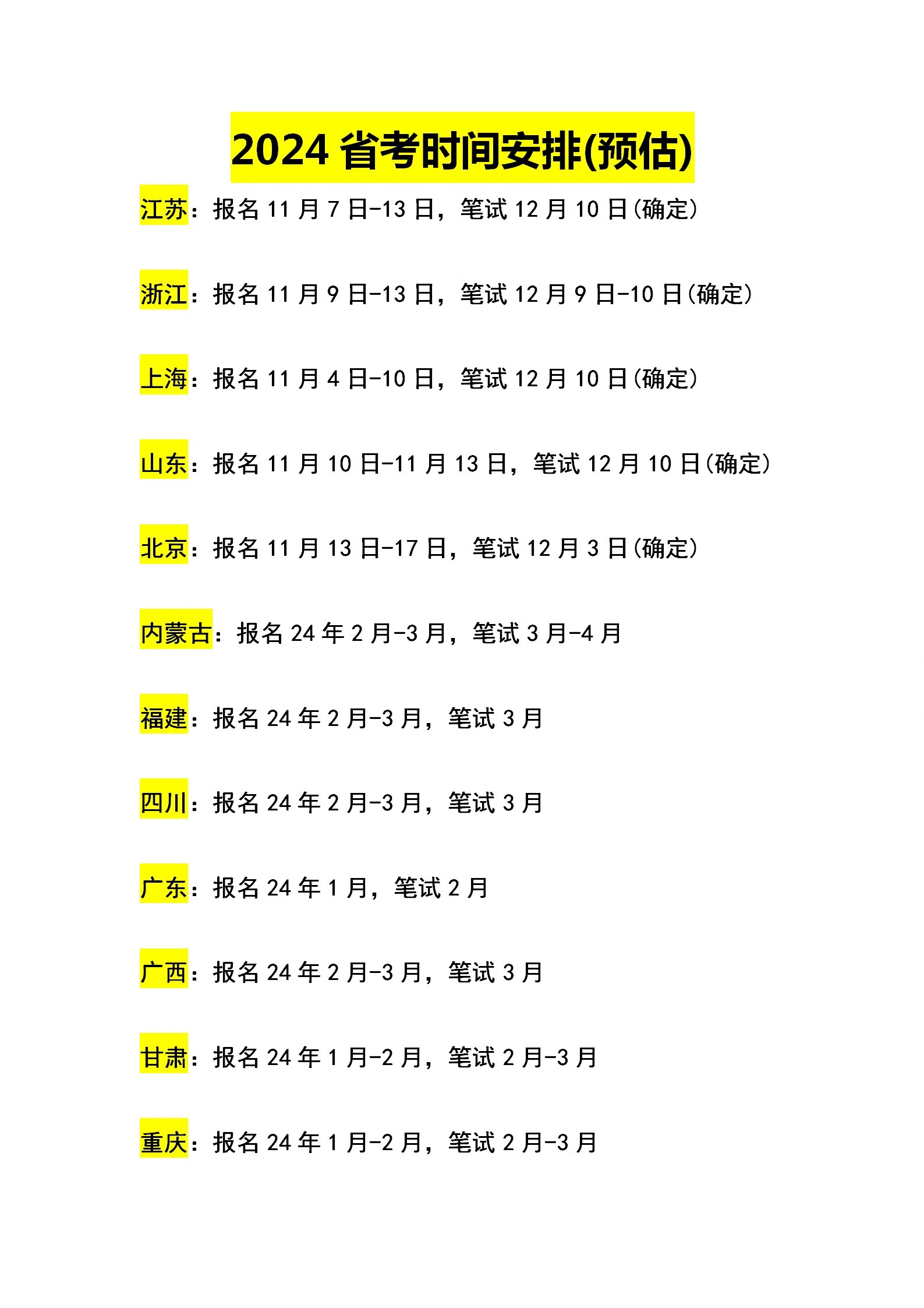 揭秘2024年公务员考试时间表，掌握考试日程安排